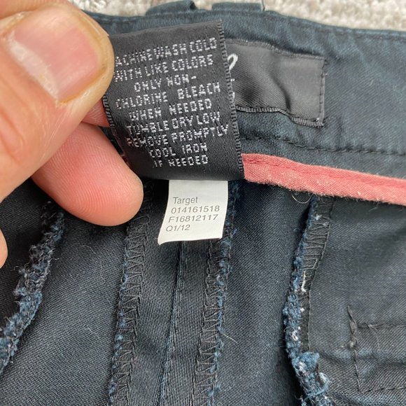 MOSSIMO Shorts Women Size 2 Black Short Pants Cotton Low Rise Casual Ladies - Picture 6 of 13